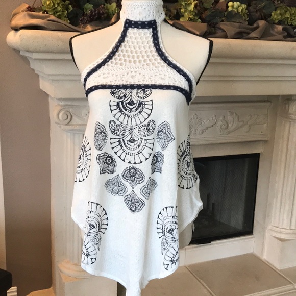 SOLD Free People Crochet Tank NWOT - Picture 2 of 6